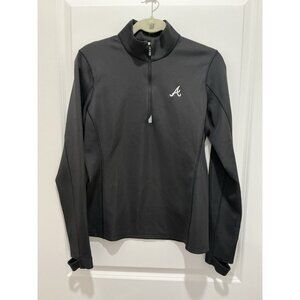 Cutter & Buck Traverse Half Zip Size M Pullover Atlanta Braves Golf Office Walk